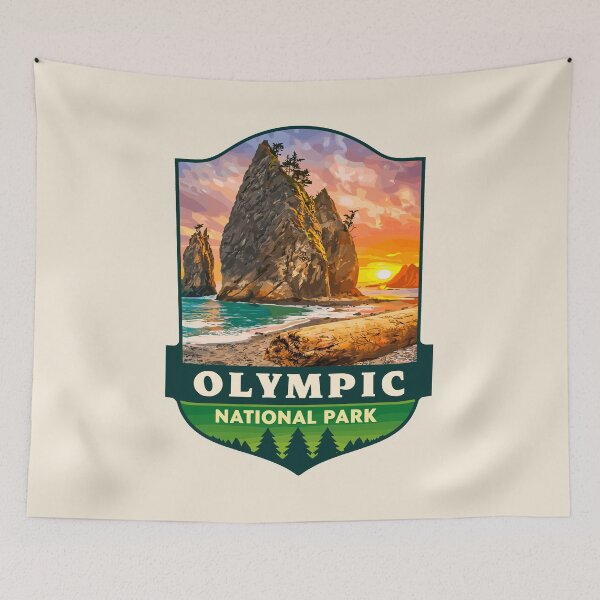 Item preview, Olympic National Park Sticker, Washington Poster designed and sold by Gideon Emmerich.
