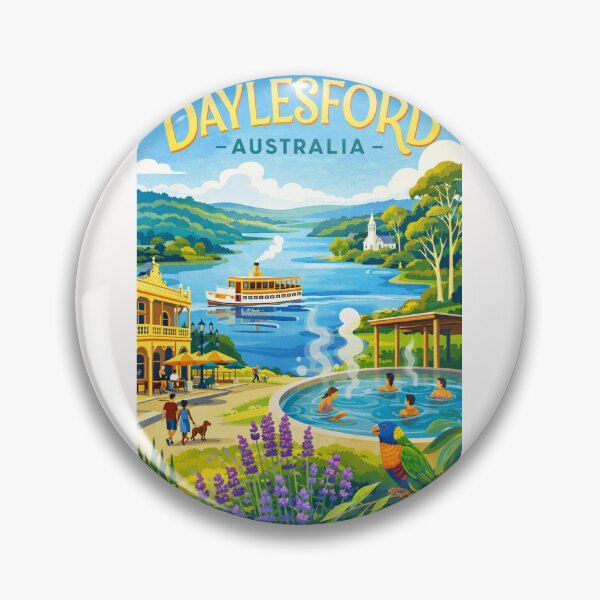 Item preview, DAYLESFORD Victoria – Lake Daylesford, Hepburn Springs and Wombat Hill Botanical Gardens designed and sold by Places On Earth.