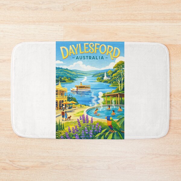 Item preview, DAYLESFORD Victoria – Lake Daylesford, Hepburn Springs and Wombat Hill Botanical Gardens designed and sold by Places On Earth.