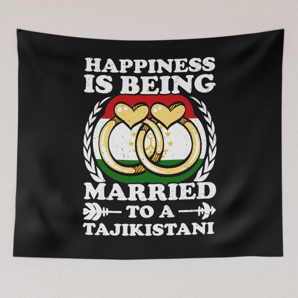 Item preview, Happiness Is Being Married To A Tajikistani designed and sold by GabbyKash.