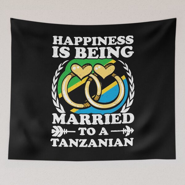 Item preview, Happiness Is Being Married To A Tanzanian designed and sold by GabbyKash.