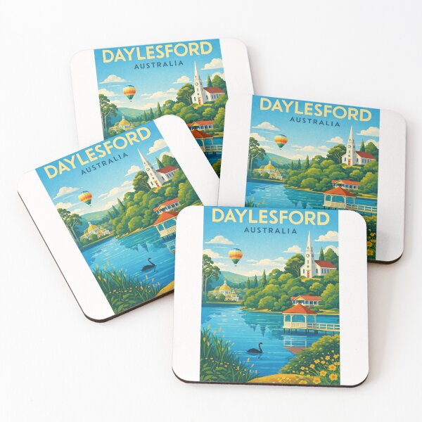 Item preview, DAYLESFORD Victoria – Hepburn Bathhouse, Lake Daylesford and Wombat Hill designed and sold by Places On Earth.
