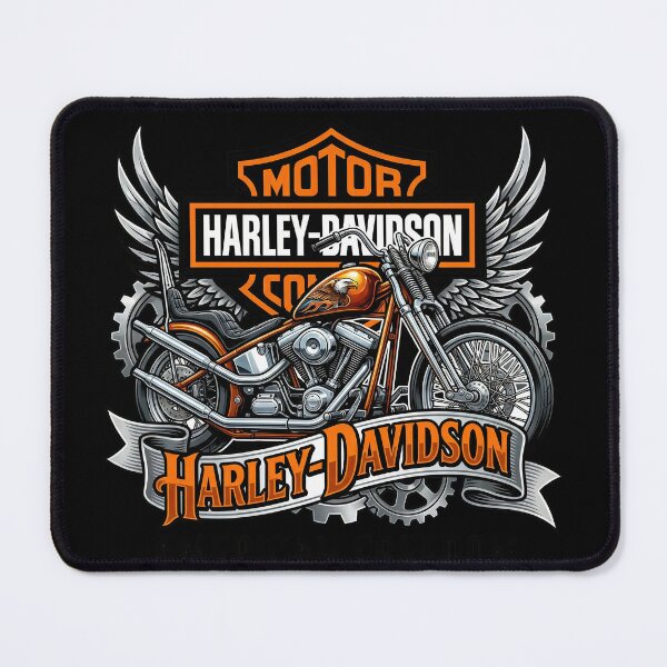 Item preview, Harley Davidson Custom American Rider Motorcycle Illustration designed and sold by enzoade.