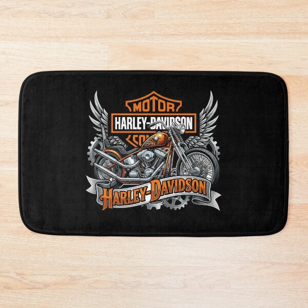 Artikelvorschau, Harley Davidson Custom American Rider Motorradillustration entworfen und verkauft von enzoade.