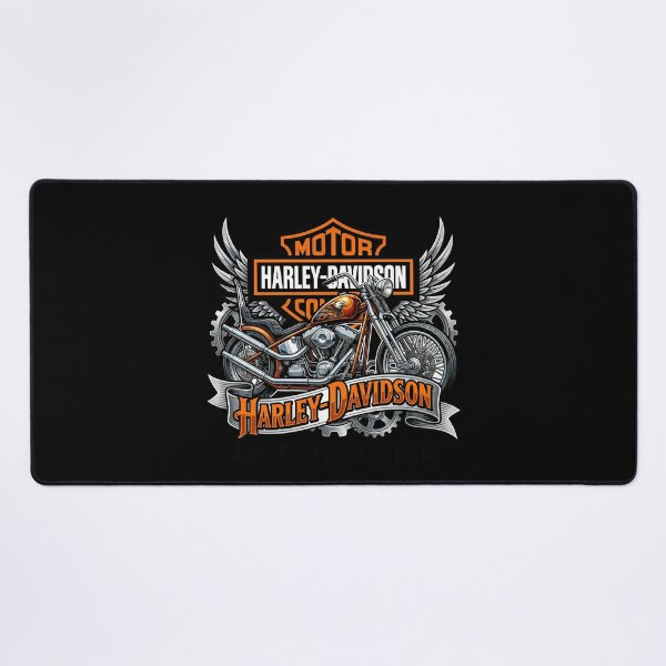 Artikelvorschau, Harley Davidson Custom American Rider Motorradillustration entworfen und verkauft von enzoade.