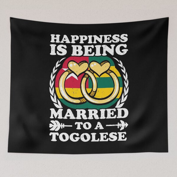 Item preview, Happiness Is Being Married To A Togolese designed and sold by GabbyKash.