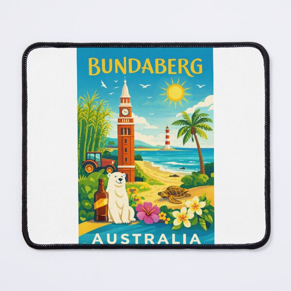Item preview, Bundaberg Queensland – Burnett River, Bargara and Mon Repos designed and sold by Places On Earth.