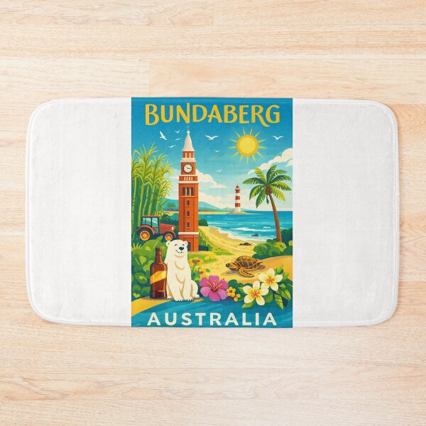 Item preview, Bundaberg Queensland – Burnett River, Bargara and Mon Repos designed and sold by Places On Earth.