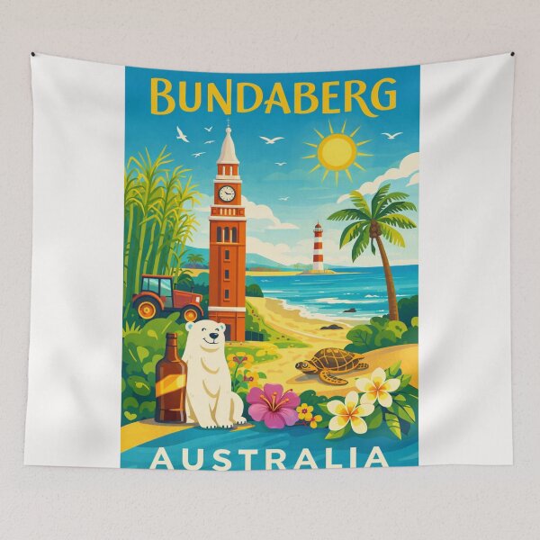 Item preview, Bundaberg Queensland – Burnett River, Bargara and Mon Repos designed and sold by Places On Earth.