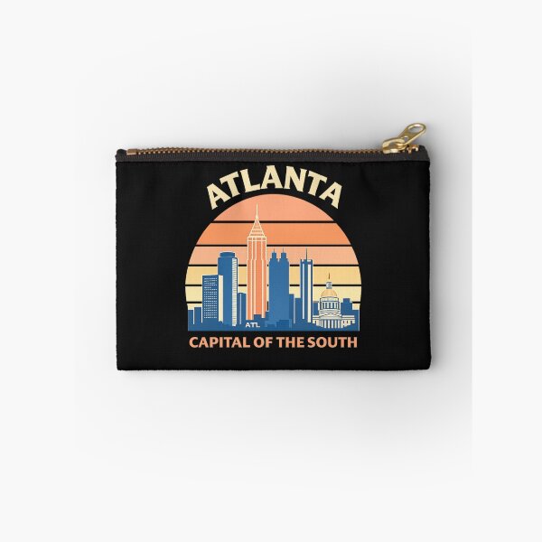 Item preview, Atlanta Retro Skyline – Capital of the South Vintage Peach Sunset designed and sold by Laughprints.
