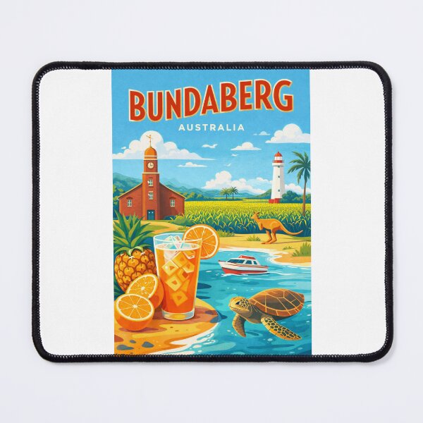 Item preview, Bundaberg Queensland – Bargara Beach, Burnett River and Mon Repos designed and sold by Places On Earth.