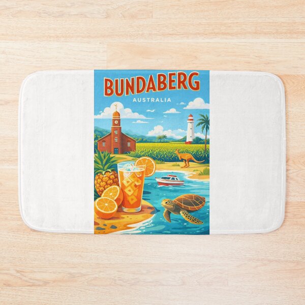 Item preview, Bundaberg Queensland – Bargara Beach, Burnett River and Mon Repos designed and sold by Places On Earth.