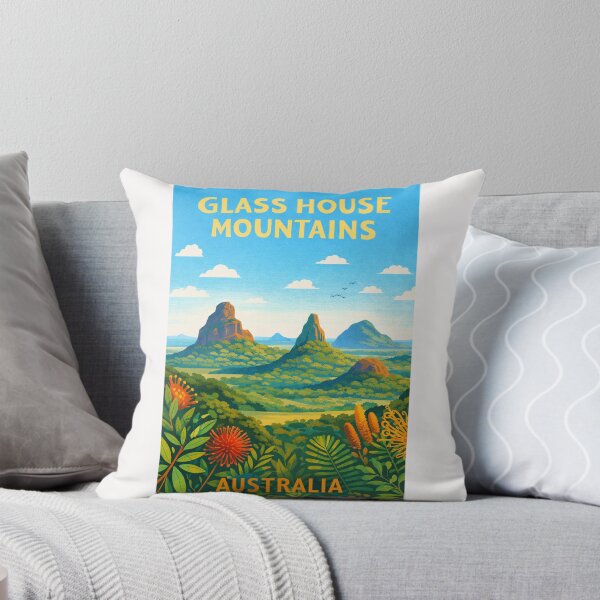 Item preview, Glass House Mountains Queensland – Mount Tibrogargan, Mount Beerwah and Sunshine Coast Hinterland designed and sold by Places On Earth.