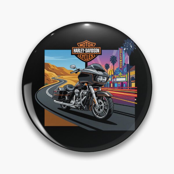 Item preview, Harley Davidson Retro Steel Motorbike Illustration designed and sold by enzoade.