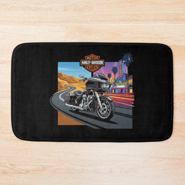 Item preview, Harley Davidson Retro Steel Motorbike Illustration designed and sold by enzoade.