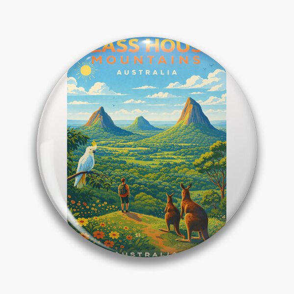 Item preview, Glass House Mountains Queensland – Mount Tibrogargan and Sunshine Coast Hinterland designed and sold by Places On Earth.