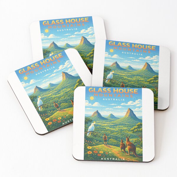 Item preview, Glass House Mountains Queensland – Mount Tibrogargan and Sunshine Coast Hinterland designed and sold by Places On Earth.