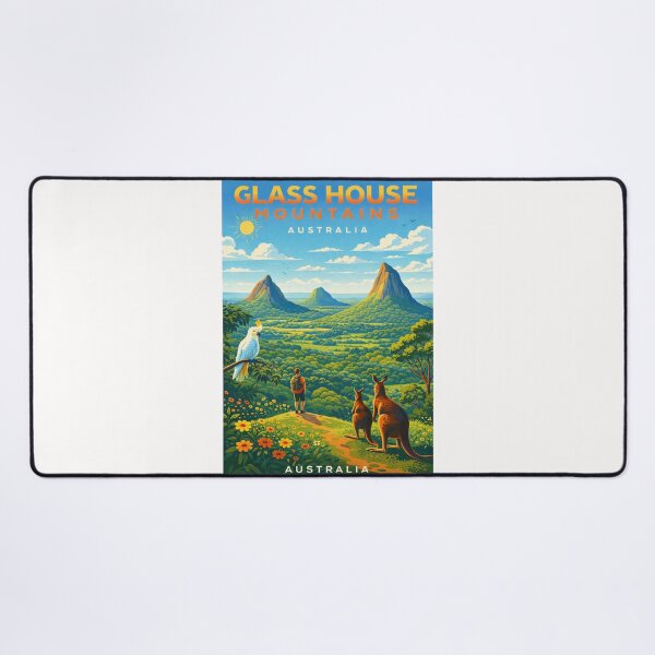 Item preview, Glass House Mountains Queensland – Mount Tibrogargan and Sunshine Coast Hinterland designed and sold by Places On Earth.