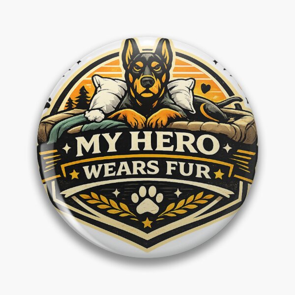 Item preview, My Hero Wears Fur Doberman Gift designed and sold by WildVista.