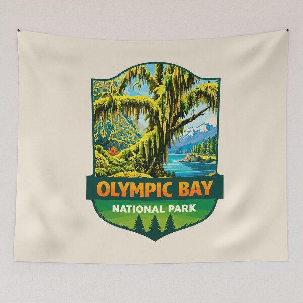 Item preview, Olympic National Park Sticker, Washington Poster designed and sold by Gideon Emmerich.