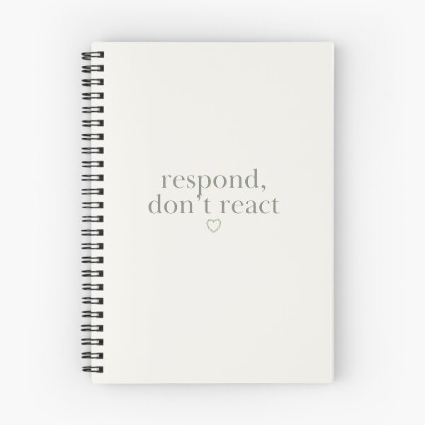 Item preview, Respond Don't React | Self Regulation Reminder designed and sold by GentleBecoming.