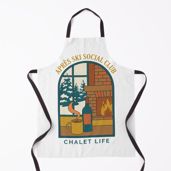 Item preview, Après Ski Social Club Chalet Life - Cozy Fireplace Winter Lodge Gift designed and sold by Luminari Creations.