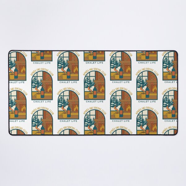 Item preview, Après Ski Social Club Chalet Life - Cozy Fireplace Winter Lodge Gift designed and sold by Luminari Creations.
