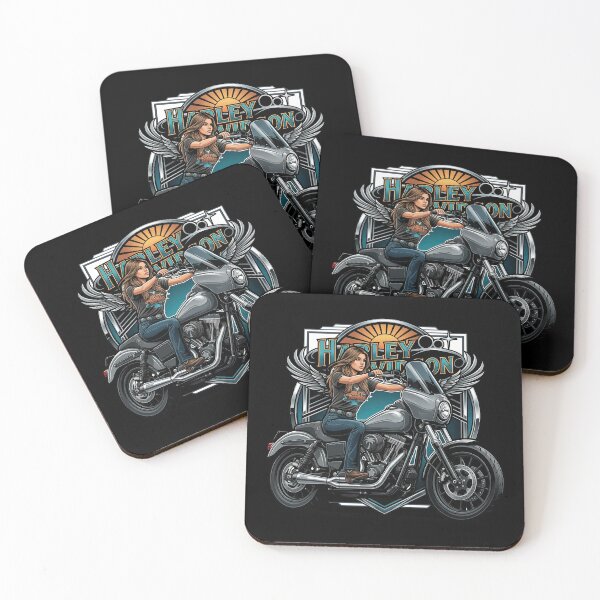 Item preview, Harley Davidson Dark Rider Custom Motorcycle Illustration designed and sold by enzoade.