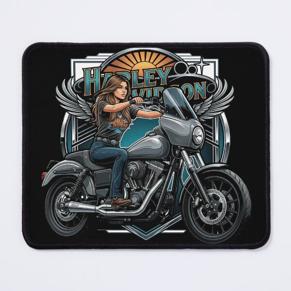 Item preview, Harley Davidson Dark Rider Custom Motorcycle Illustration designed and sold by enzoade.