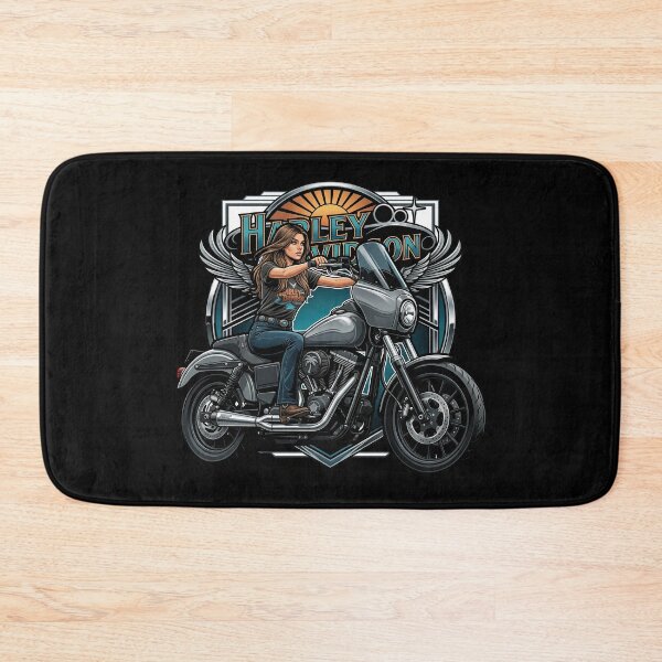 Artikelvorschau, Illustration eines Harley-Davidson Dark Rider Custom-Motorrads entworfen und verkauft von enzoade.