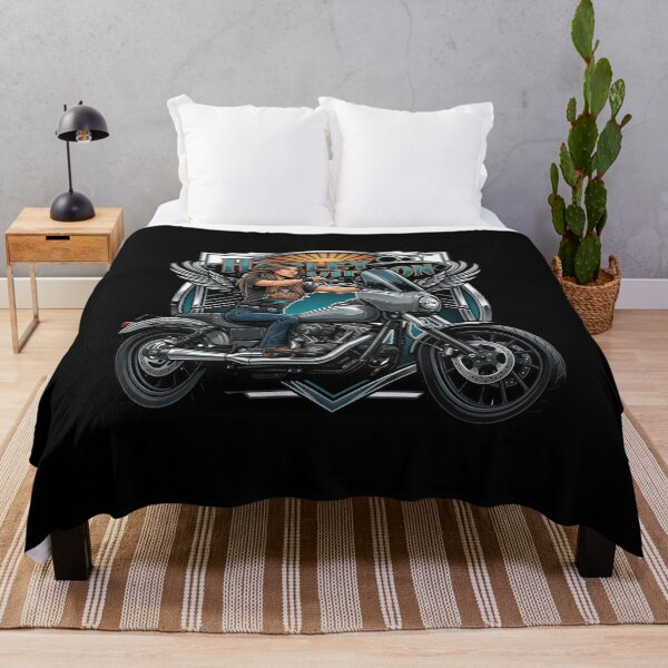Item preview, Harley Davidson Dark Rider Custom Motorcycle Illustration designed and sold by enzoade.