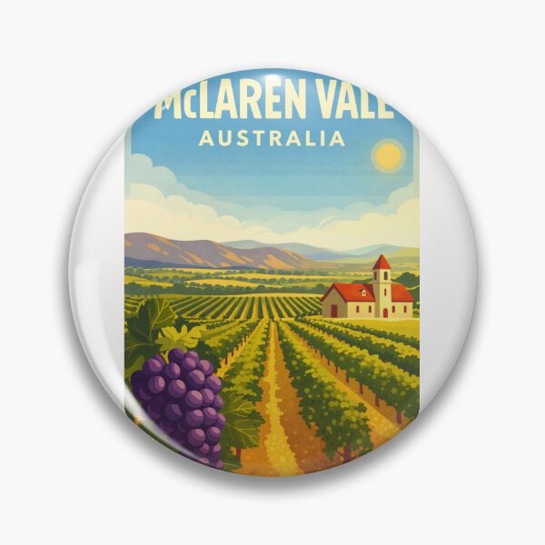 Item preview, McLaren Vale South Australia – Fleurieu Peninsula Vineyards and Gulf St Vincent designed and sold by Places On Earth.