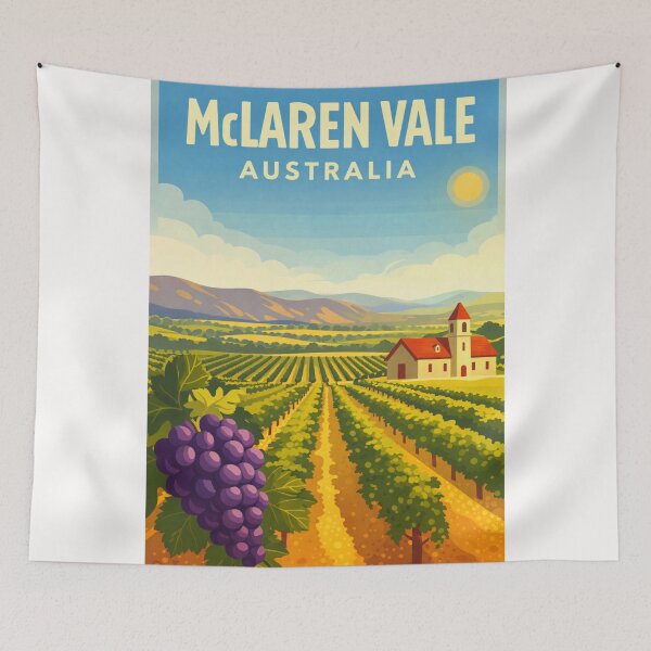 Item preview, McLaren Vale South Australia – Fleurieu Peninsula Vineyards and Gulf St Vincent designed and sold by Places On Earth.