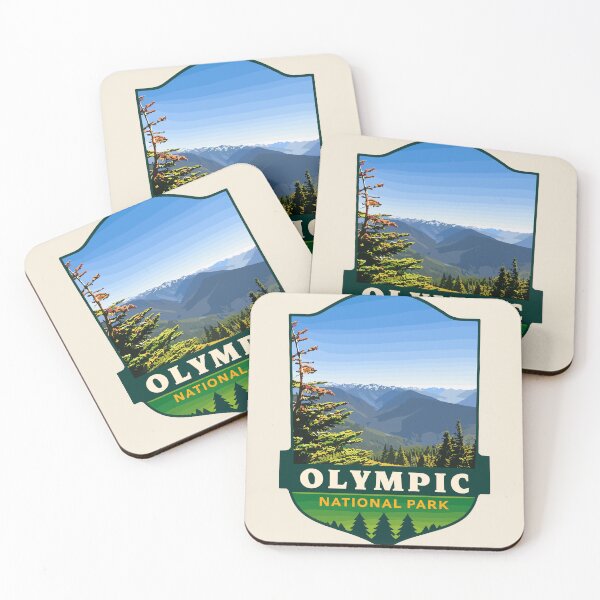 Item preview, Olympic National Park Sticker, Washington Poster designed and sold by Gideon Emmerich.