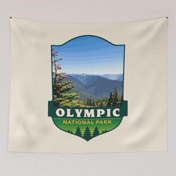 Item preview, Olympic National Park Sticker, Washington Poster designed and sold by Gideon Emmerich.