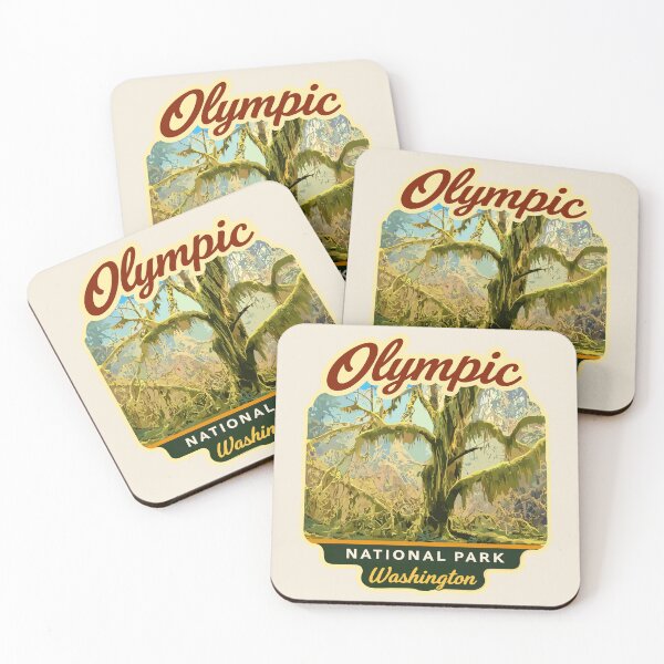 Item preview, Olympic National Park Sticker, Poster, Washington Poster designed and sold by Gideon Emmerich.