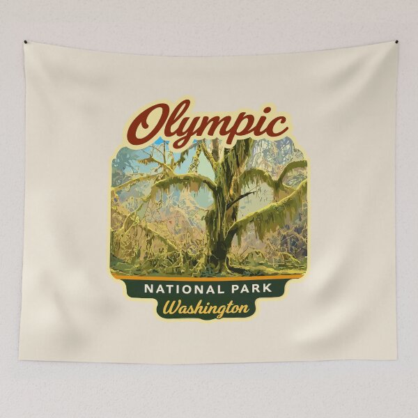 Item preview, Olympic National Park Sticker, Poster, Washington Poster designed and sold by Gideon Emmerich.