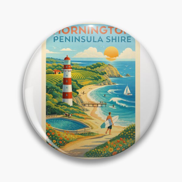 Item preview, Mornington Peninsula Shire Victoria – Portsea Lighthouse, Sorrento and Port Phillip Bay Coastline designed and sold by Places On Earth.