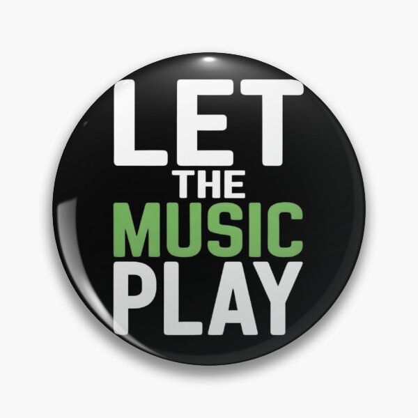 Item preview, Let The Music Play Modern Typography Music Lover designed and sold by DrukNaStyl.