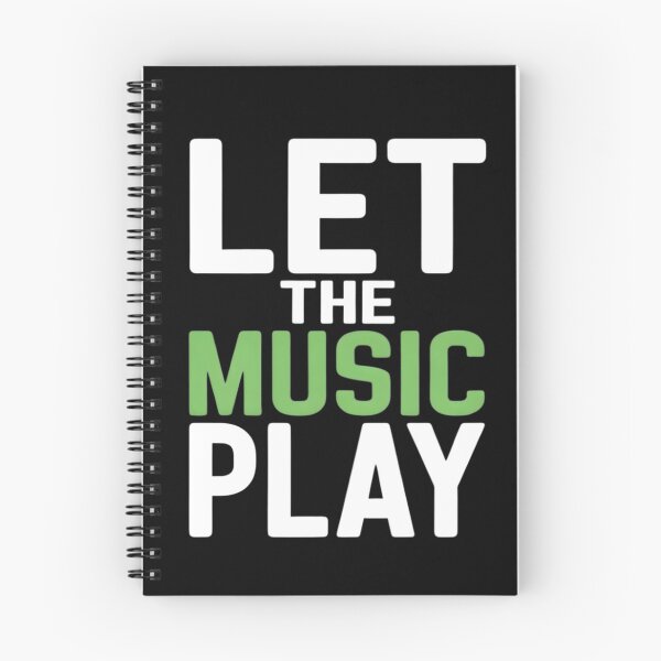 Item preview, Let The Music Play Modern Typography Music Lover designed and sold by DrukNaStyl.