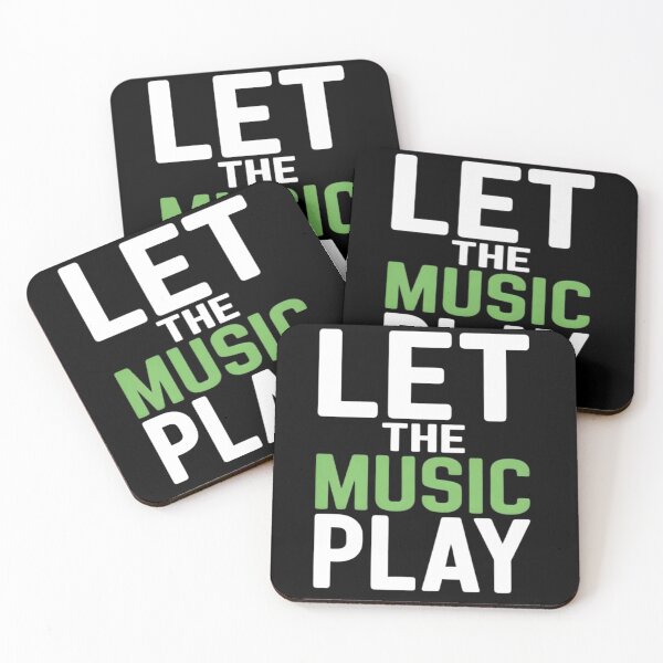 Item preview, Let The Music Play Modern Typography Music Lover designed and sold by DrukNaStyl.