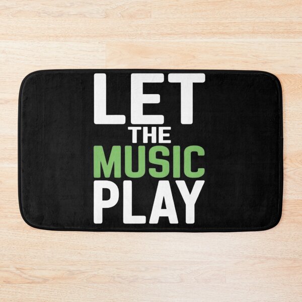 Item preview, Let The Music Play Modern Typography Music Lover designed and sold by DrukNaStyl.