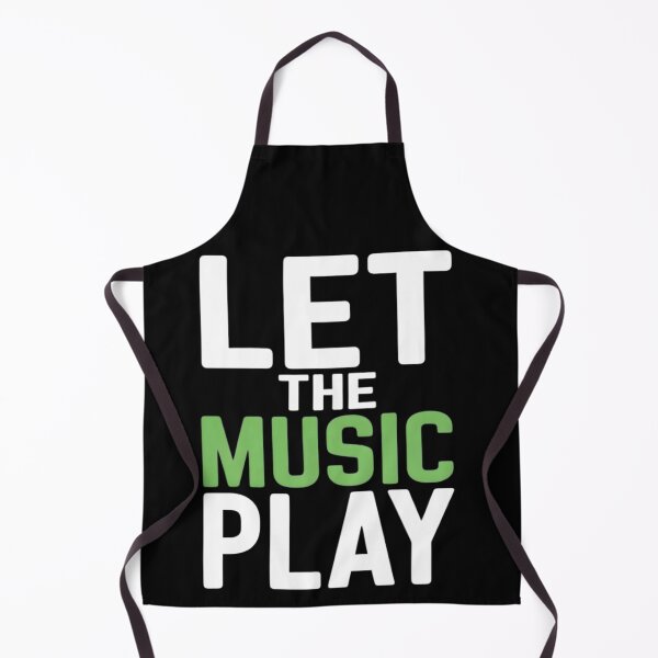Item preview, Let The Music Play Modern Typography Music Lover designed and sold by DrukNaStyl.