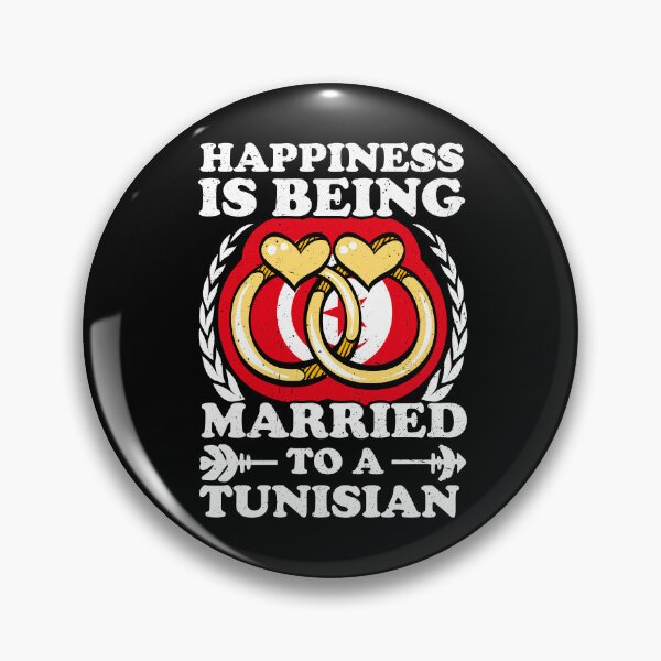 Item preview, Happiness Is Being Married To A Tunisian   designed and sold by GabbyKash.