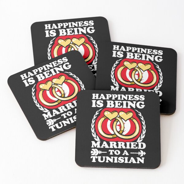 Item preview, Happiness Is Being Married To A Tunisian   designed and sold by GabbyKash.