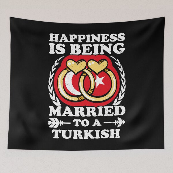Item preview, Happiness Is Being Married To A Turkish designed and sold by GabbyKash.