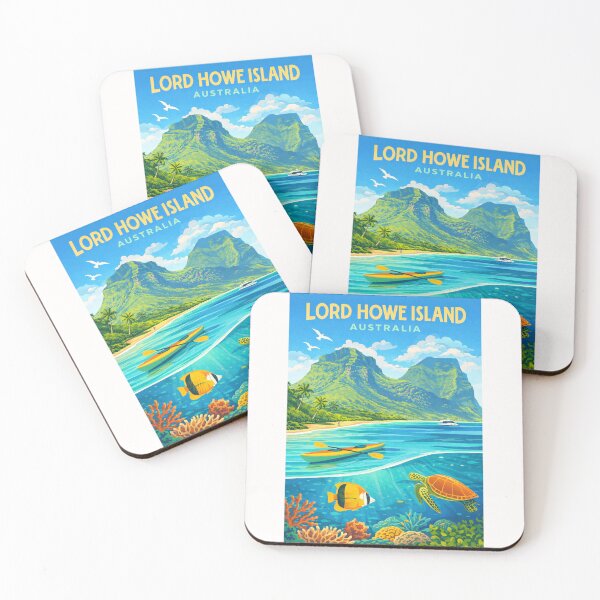 Item preview, Lord Howe Island New South Wales with Mount  Gower and Marine Park designed and sold by Places On Earth.