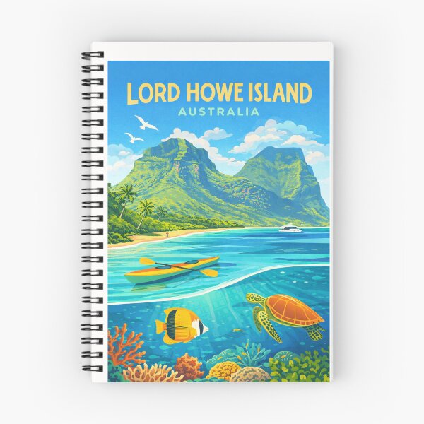 Item preview, Lord Howe Island New South Wales with Mount  Gower and Marine Park designed and sold by Places On Earth.