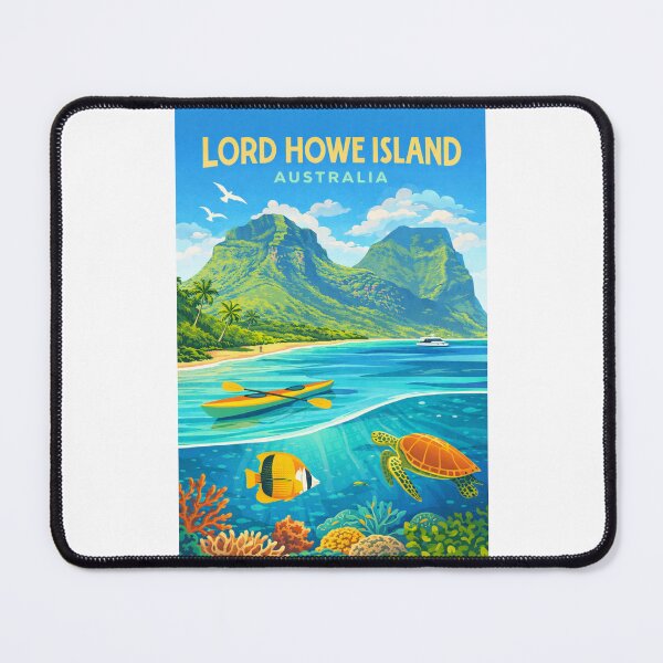 Item preview, Lord Howe Island New South Wales with Mount  Gower and Marine Park designed and sold by Places On Earth.