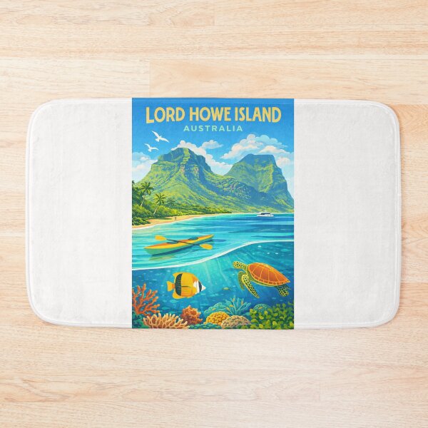 Item preview, Lord Howe Island New South Wales with Mount  Gower and Marine Park designed and sold by Places On Earth.